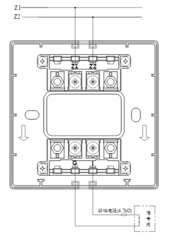 福建海湾GST-LD-8300B输入模块常闭无源触点接线图