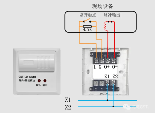 福建海湾的8361H模块接线图