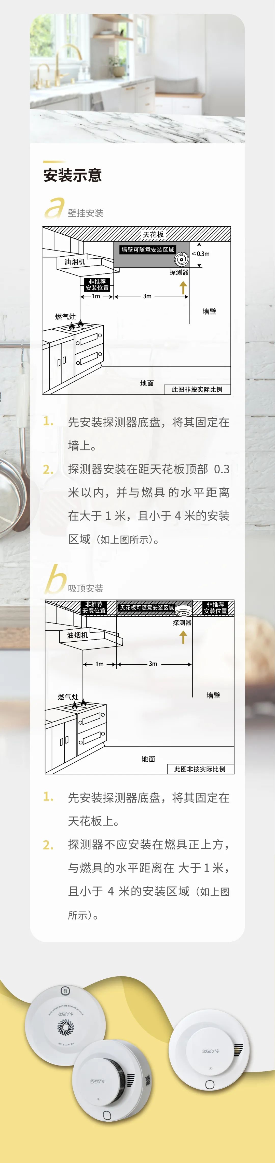福建福建海湾消防GST全新一代NB独立式烟感气感探测器安装