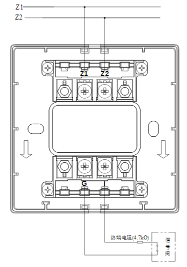 福建福建海湾消防GST-LD-8300B输入模块常闭无源触点接线图