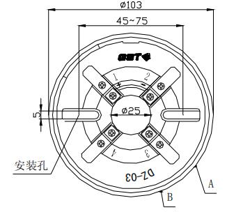 DZ-03定位底座 福建海湾底座